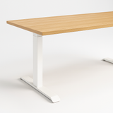 FocusDesk™ L-Shape Melamine Sit Stand Desk