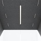 FocusPod Duo interior ceiling with LED lighting and ventilation slots.